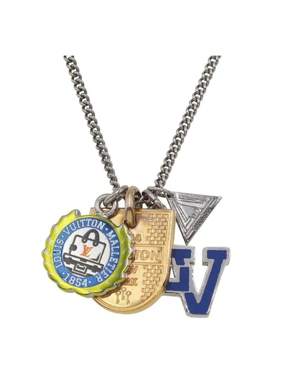 Louis Vuitton Collier Charms League Initial Necklace